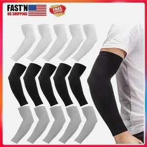 Cooling Arm Sleeves Cover - UV Sun Protection for Sport, Outdoor & Golf - Picture 1 of 17