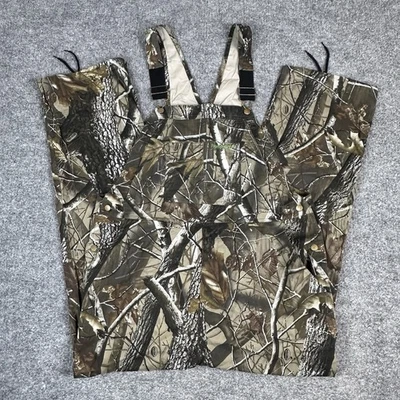 Remington Camo Bibs Mens Large 42 44 Green Realtree Hardwoods Hunting Overalls - Image 1 of 4