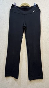 Pantaloni Yoga Vintage Y2K Nike Dri Fit Donna Atletici Elasticizzati Svasati Nero M Sole Sbiadito - Foto 1 di 9