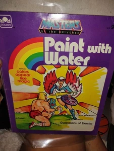 Vtg 1984 Mattel Masters Of The Universe He-Man Golden Coloring Paint Water Book - Picture 1 of 3