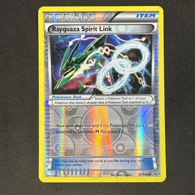 Rayquaza Spirit Link 87/108 Roaring Skies Reverse Holo Pokemon - Image 1 of 4
