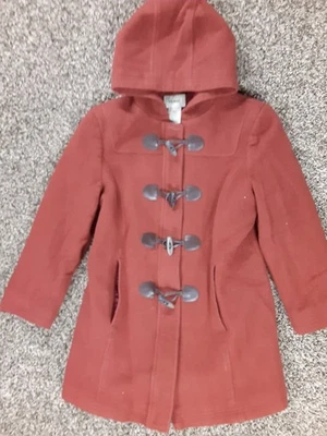 L.L. Bean Wool Duffel Coat Women's Size 10 PET Bellandi Italian Fabric Rust Red - Image 1 of 4