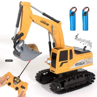 2025 Remote Control Excavator RC Digger Truck Construction Vehicles Boys Toys US - Image 1 of 4