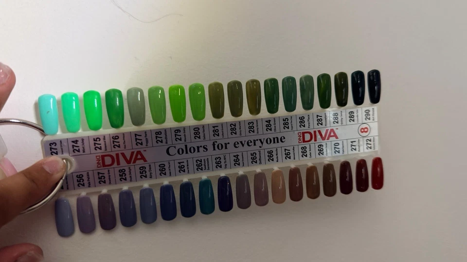 DND Gel Esmalte Colección Verde 0.5 Juego De 36 Foto 1 de 2