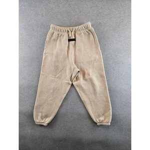 Essentials Fear Of God Youth Sweatpants Kids Medium Size 10 Oatmeal Drawstring - Picture 1 of 12