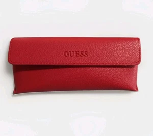 ❤️ Guess Semi Soft Brillen Sonnenbrillenetui Rot mit Logo & Tuch❤️ - Bild 1 von 4