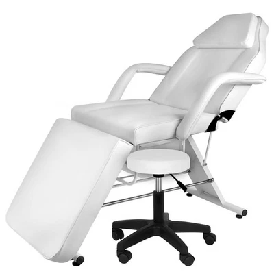 Silla Facial 881LB Ajustable Pierna Dividida Tatuaje Silla Belleza Cama con Taburete de Salón Foto 1 de 4