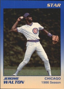 1989 Chicago Cubs Star Walton Baseball Card #3 Jerome Walton/1986 Season