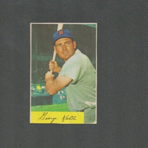 George Kell, Boston Red Sox, 1954 Bowman #50, HOF, Trimmed