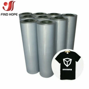 Reflective Gray Heat Transfer Vinyl Iron on Tshirt Clothing Hat Bag HTV Printing - Picture 1 of 8
