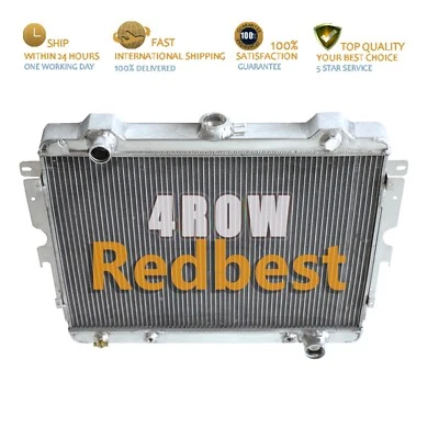 Radiador de aluminio de 4 filas para Plymouth Scamp/Dodge Dart/Chrysler Valiant 1975-79 5,2 L V8 Foto 1 de 4