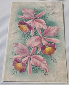 Vintage Grußkarte "Für MUTTER zu Ostern" -von Wishing Well Greetings- Glitzer - Bild 1 von 7