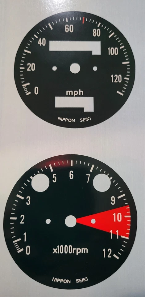 Calcomanía superpuesta reloj calibre velocímetro Honda CL450 CL 450 1974 Foto 1 de 1