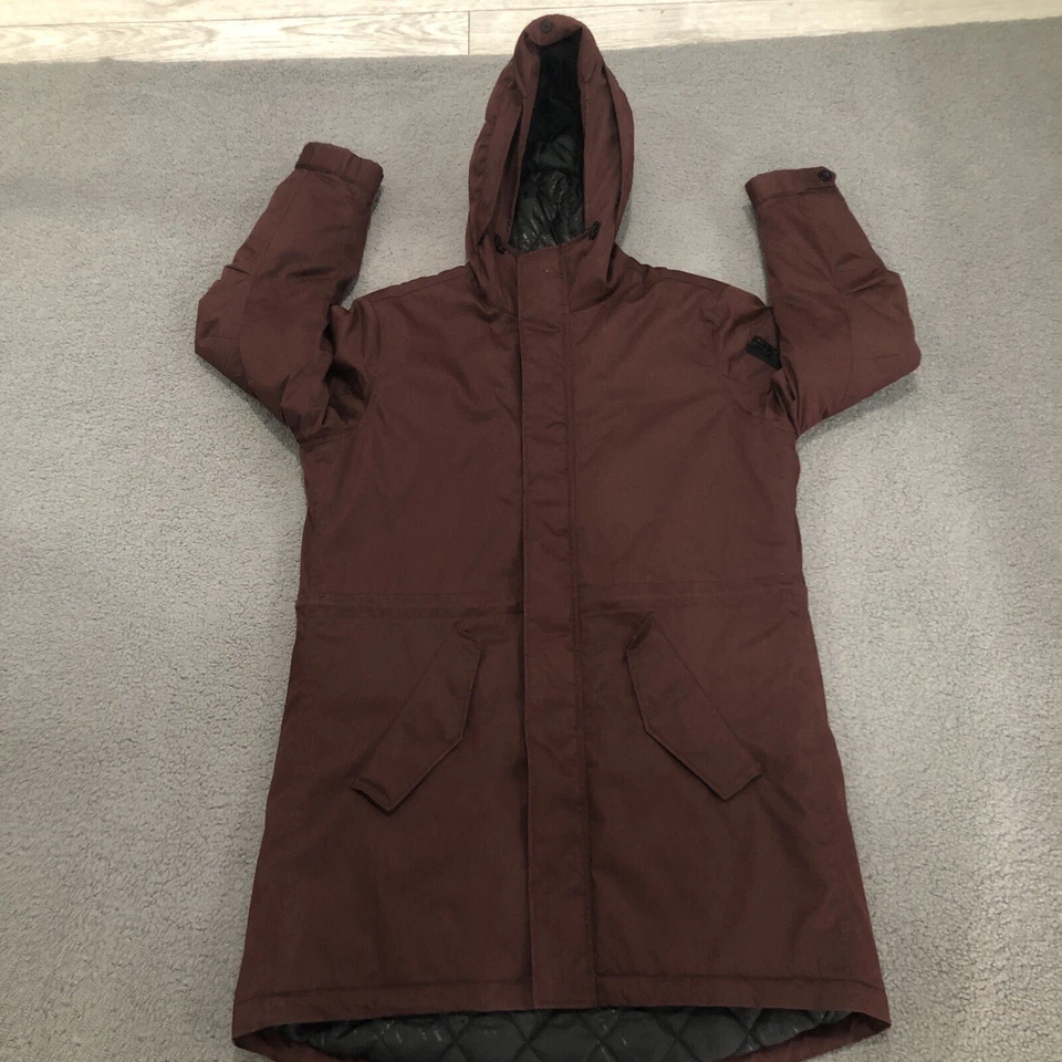 G-STAR RAW Jacket Women's Large Rackham  Long Parka Hooded Winter Zip Up - Image 1 of 4