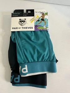 Paquete de 2 calzoncillos boxer Stay Dry Tech para hombre par de Thieves medianos - Imagen 1 de 3