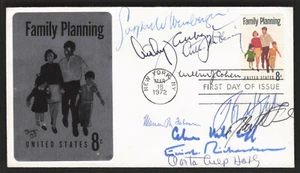 Family Planning Signed By 10 US Secretaries of Health Education Welfare FDC Rare - Picture 1 of 2