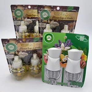 (3) Air Wick Brown Sugar & Vanilla Scented Oil Refills 2 Packs & 2 Warmers - Picture 1 of 5