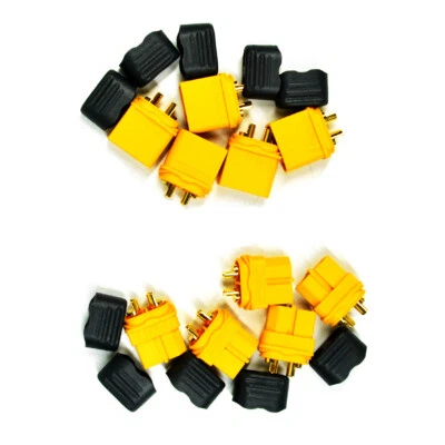 10x Amass XT60H Connector Plug Male/Female Gold Plated with Protective Shell US - Image 1 of 4