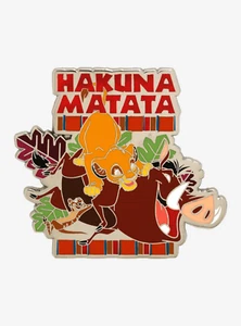Disney The Lion King Hakuna Matata Enamel Pin in mini VHS Case New - Picture 1 of 6