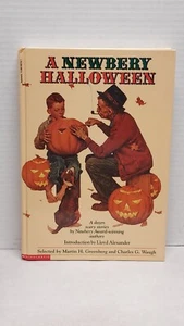 A Newbery Halloween, Hardcover Book 1998 Illustrated Scary Stories Display Table - Picture 1 of 16