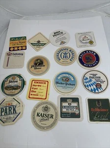 16 Unique Foreign Beer Bar Coasters Pint Glass mat coaster - Picture 1 of 7