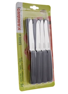 Set Coltello da tavola Kaimano Dinamik Inox cm 11 Vari Colori 6 Pezzi - Foto 1 di 9