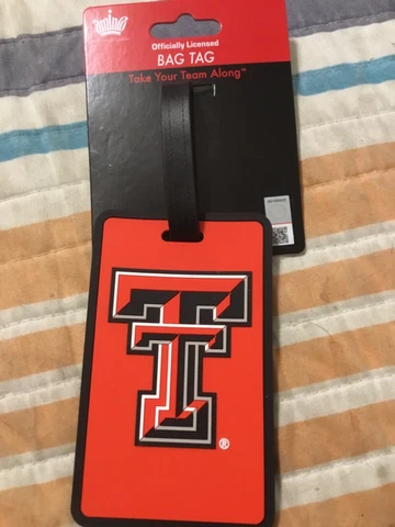 TEXAS TECH RED RAIDERS LUGGAGE BAG TAG,NEW, FREE POSTAGE!!!!! PATRICK MAHOMES Cover