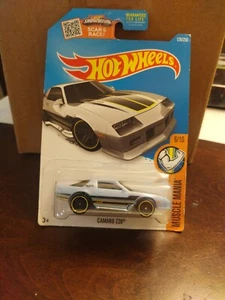 2015 Hot Wheels Musle Mania 6/10 Blue Camaro Z28 Toy Car 126/250 - Picture 1 of 3