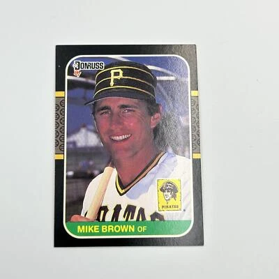 Mike Brown 1987 Donruss #168 Pittsburgh Pirates - Image 1 of 2