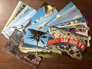 34 Puerto Rico Chrome Postcards ~ San Juan, Hotel, Beach, Resort ~ No Duplicates - Picture 1 of 20