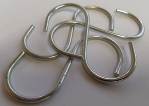 Großer Metall S Typ Haken Mantel Hund Aufhänger Marktstand Fleisch Auslage Laden Tasche Schuh - Bild 1 von 4