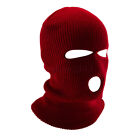 Balaclava 3 Hole Thermal Knitted Ski Mask Motorcycle Full Face Neck Warmer Gifts