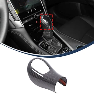 Dry Carbon Car Gear Shifter Knob Cover For Infiniti Q50 QX60 Q60 QX80 2016-2022 - Picture 1 of 8