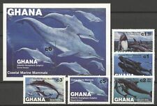 Zwierzęta morskie, wieloryby - Ghana - ** MNH 1983