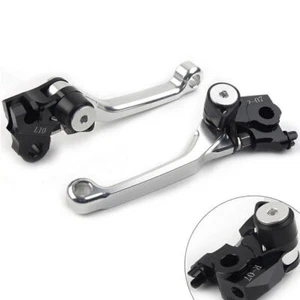 Palancas de embrague de freno pivote aptas para Honda CRF250R 2007-2022 CRF450R 2007-2020 PLATEADAS - Imagen 1 de 6