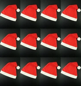 100er PACK VATER WEIHNACHTEN ROTER WEIHNACHTSMANN MÜTZE WEIHNACHTEN BÜRO PARTY ZUBEHÖR - Bild 1 von 1
