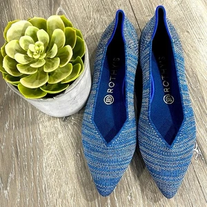 Rothy’s The Point Indigo Heat Talla 8 Mujer’s Zapatos Planos - Imagen 1 de 12