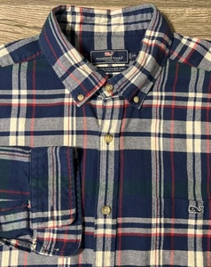 Vineyard Vines Classic Fit Tucker Plaid Flannel Button Up Shirt Size 2XL - Picture 1 of 9