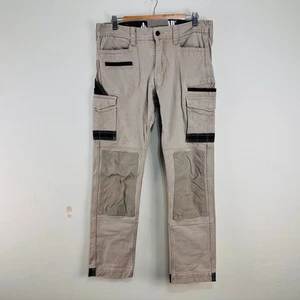 BAD Workwear Cargo Pants Khaki Black Stretch Cotton Freemove Fabric Pockets - Picture 1 of 17