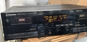 Pioneer CT W700R Stereo Doppel Kassettendeck Auto Reverse funktioniert ohne Fernbedienung - Bild 1 von 11