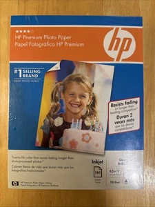 New HP Premium Glossy Photo Paper 150 Sheets 10mil Q6562A 8.5" x 11” Sealed - Picture 1 of 3
