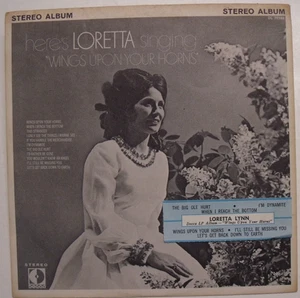 Here's Loretta Singing Wings Upon Your Horns - 1970 Jukebox 7" LP with Sleeve - Foto 1 di 3