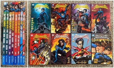 Nightwing Chuck Dixon TPB Set Vol 1 2 3 4 5 6 7 8  Batman Bludhaven Lethal Force - Image 1 of 4