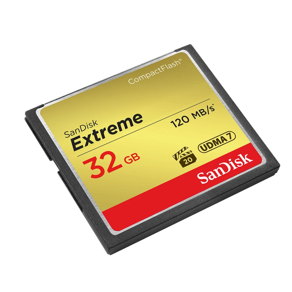 SanDisk 32GB Extreme CompactFlash CF Memory Card 120MB/s for Sony, Canon & Nikon - Image 1 of 1