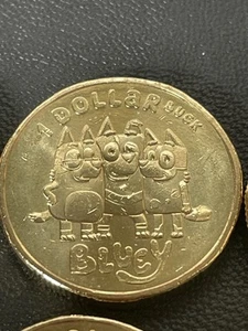 2024 $1 Dollarbucks Bluey And Friends Uncirculated Australian One Dollar Coin - Bild 1 von 2