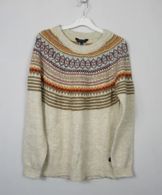 Weird Fish Womens Opehlia Fairisle Knit Long Sleeve  Jumper Cream Size 10 - 16 - Image 1 of 4