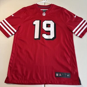 NWOT Men's Large Nike Game NFL San Francisco 49ers Deebo Samuel #19 Red Jersey - Picture 1 of 9