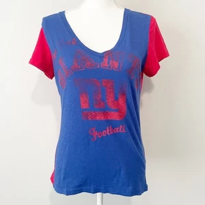 NFL team NY Giants V Neck  t shirt size small  - Picture 1 of 7