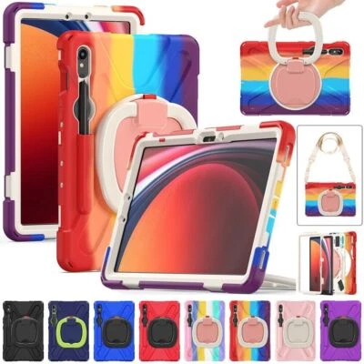 Rotating Shockproof Carry Tablet Case For Samsung Galaxy Tab S9 Ultra S9 Plus S8 - Image 1 of 4