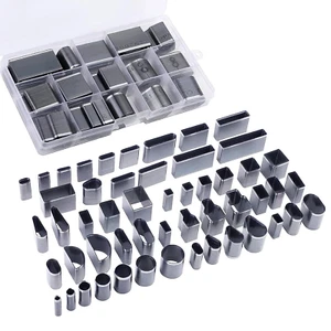 52 Shape Style Leather Hole Punch Tool for Belts, Multiple Shapes Hollow Punch C - Picture 1 of 12